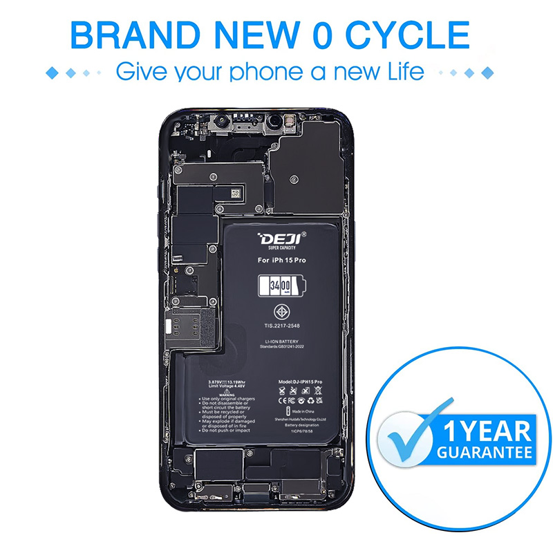 iPhone 15 Pro Max 4770mAh High Capacity Battery - DEJI